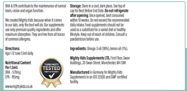 Vegan Omega-3 (Age 1-12) - Image 3